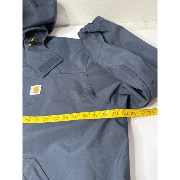 Carhartt Storm Defender Shoreline Heavyweight Jacket Navy Work Wear Size 2XL New